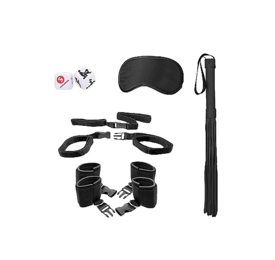 Bed Post Bindings Restraing Kit - Black